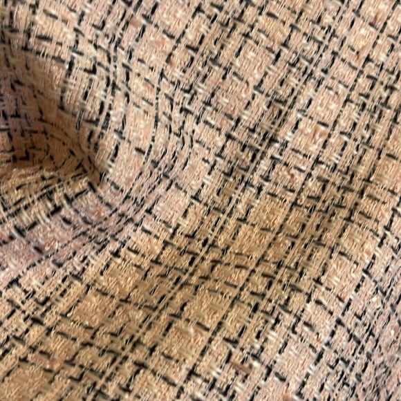 Apostrophe Woman Pink Fringed Tweed Poncho/ 3X - Picture 3 of 6